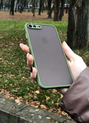 Чохол на iphone 7+/8+ зелений чохол на айфон 7+ 8+