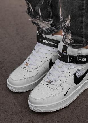 Кросівки nike air force fur white  кроссовки