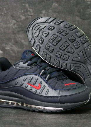 Кросівки в стилі nike air max 98 x supreme