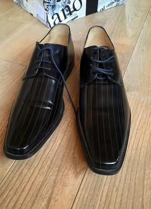 Melvin&hamilton брендовые стильные туфли 100%кожа в полосочку5 фото