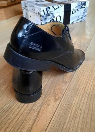Melvin&hamilton брендовые стильные туфли 100%кожа в полосочку6 фото