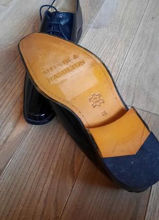Melvin&hamilton брендовые стильные туфли 100%кожа в полосочку7 фото