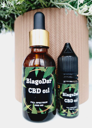 Кбд масло, cbd oil full spectrum 3500 mg, 30 ml