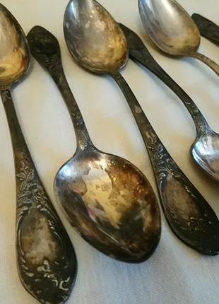 Набір мельхіорових ложок та виделок зіш мнц
