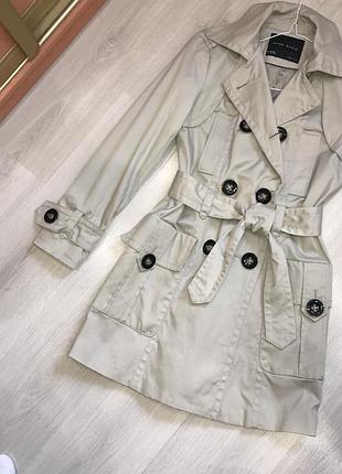 Базовый тренч плащ zara
