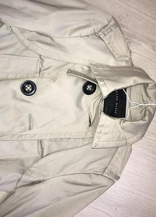 Базовый тренч плащ zara