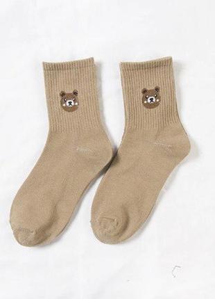 Бавовняні шкарпетки kawaii для жінок, милі, анімалістичний принт,7 фото