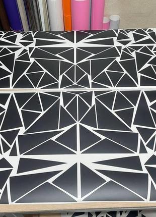 Наклейка на авто на стекло/кузов " камуфляж трегольники полигональный " виниловые стикеры для авто любой цвет