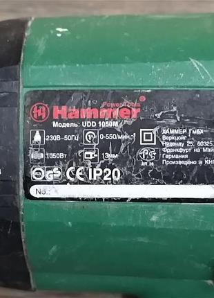Дрель-миксер hammer udd 1050m 7
