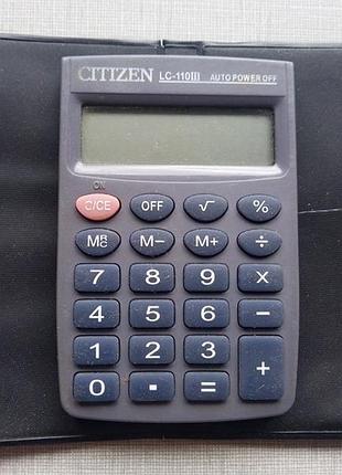 Калькулятор кишеньковий citizen lc-110, робочий