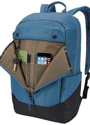 Рюкзак thule lithos 20l backpack (blue/black)6 фото