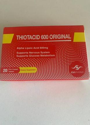 Thiotacid 600 original. тіотацид. 20 таблеток