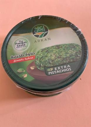 Халва з фісташками extra pistachios 500г. металева банка