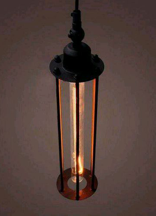 Вінтажна ретро люстра на 1 лампу vintage industrial2 фото