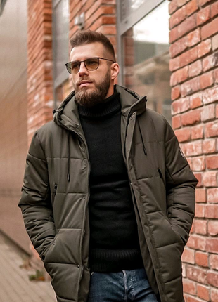 Зимова куртка 2021 хакі чоловікам