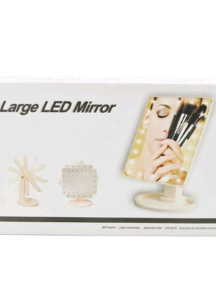 Дзеркало для макіяжу large led mirror з led-підсвіткою3 фото