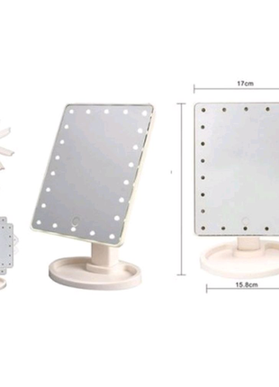 Дзеркало для макіяжу large led mirror з led-підсвіткою4 фото