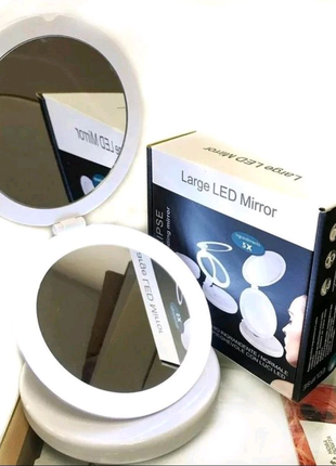 Дзеркало для макіяжу large led mirror з led-підсвіткою5 фото