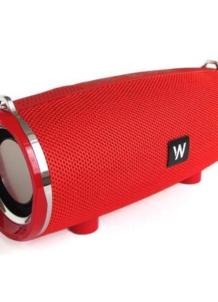 Бездротова портативна bluetooth колонка walker wsp-160 red