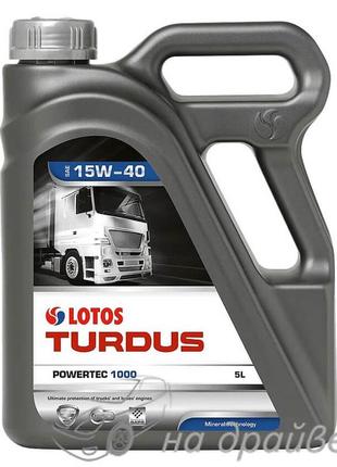 Масло моторне turdus powertec 1000 ci-4 15w-40 5 л lotos oil