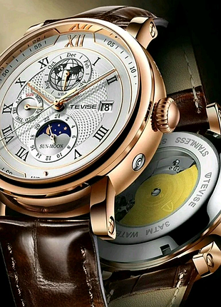Механічний чоловічий годинник tevise,якість та надійність