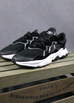 Кросівки - adidas ozweego чорні на білій8 фото