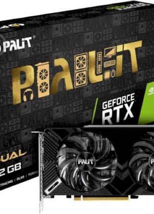 Відеокарта palit geforce rtx 2060 dual 12gb gddr6 192bit (ne62060