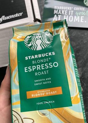 Кава в зернах starbucks blonde espresso roast