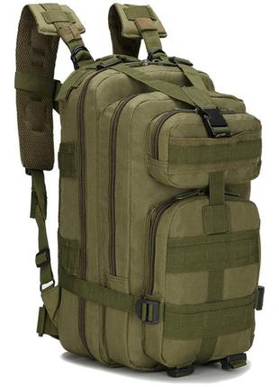 Армійський військовий тактичний штурмовий рюкзак 20 літрів олива