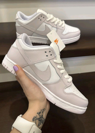 Dunk low white(срібляста бирка)3 фото