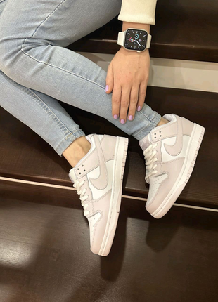 Dunk low white(срібляста бирка)4 фото