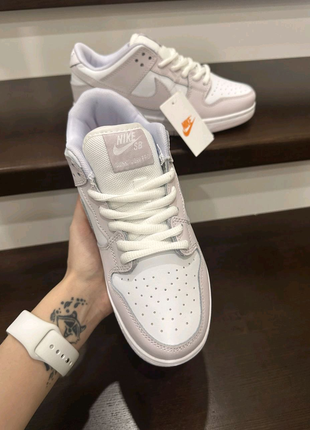 Dunk low white(срібляста бирка)6 фото