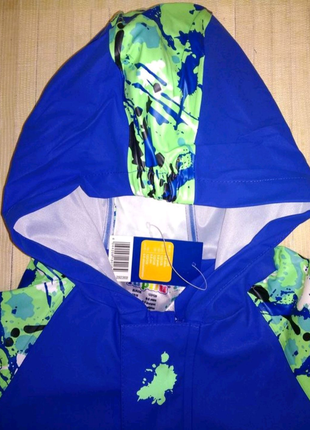 Куртка дощовик вітрівка без флісу грязепруф lupilu5 фото