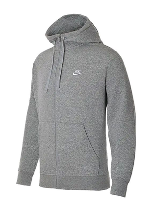 Толстовка nike club hoodie fz bb bv2645-063