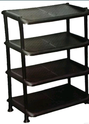 Пластмасова полиця для взуття а прихожу на 4 ярусу