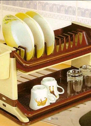 Сушка для посуду двоярусна , настільна