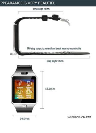 Розумні смарт годинник smart watch dz097 фото