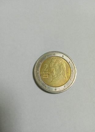 Монети 1євро, 2 євро 2шт.8 фото