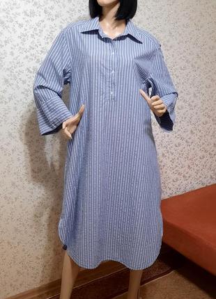 Сукня сорочка h&m бавовна р. m рубашка плаття5 фото
