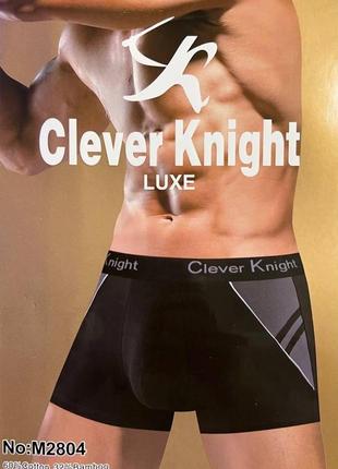 Труси чоловічі 12 штук боксери бавовна clever knight розмір xl-4xl (46-54)