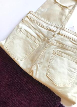 🎄 проданы джинсы скинни узкачи с порезами и бахромой 48/l5 фото