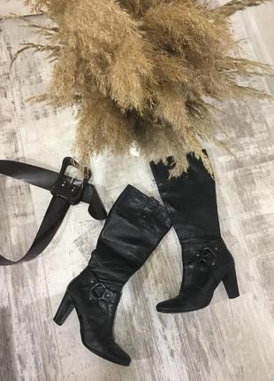 Tamaris-шкіряні черевики-чоботи)чоботи типу козаки-байкерські