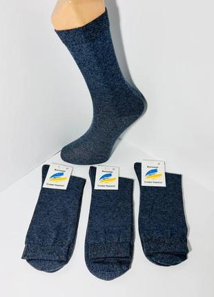 Шкарпетки чоловічі 12 пар демісезонні бавовна житомир розмір 27 (41-44) джинс