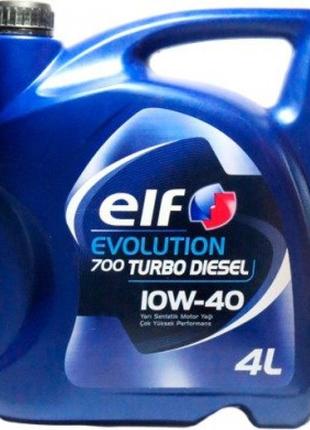 Масло моторное evolution 700 turbo diesel a3/b4 sl/cf 10w-40 4 л (203701) elf