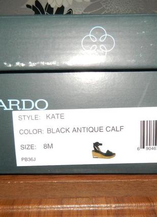 Bernardo босоножки кожаные черные оригинал 3810 фото