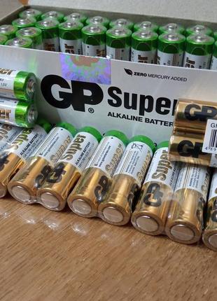 Батарейка lr6 gp super alkaline літієва лужна 1,5 вольта аа