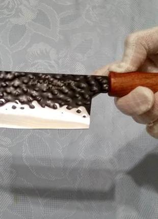 Кухонний кований ніж накири для м'яса, риби, овочів1 фото