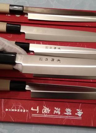 Японський односторонній ніж для суші (24 см лезо)1 фото