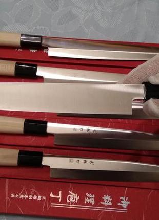 Японський односторонній ніж для суші (24 см лезо)3 фото