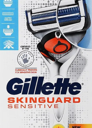 Станок гоління чоловічий бритва gillette skinguard sensitiv power